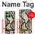 S2703 スネークスキンテクスチャグラフィックプリント Snake Skin Texture Graphic Printed Motorola Edge 60 バックケース、フリップケース・カバー