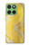 S2713 黄蛇の皮膚 グラフィックプリント Yellow Snake Skin Graphic Printed Motorola Edge 60 バックケース、フリップケース・カバー