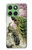 S2773 ピーコック中国の絵画 Peacock Chinese Brush Painting Motorola Edge 60 バックケース、フリップケース・カバー