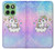 S3256 かわいいユニコーンの漫画 Cute Unicorn Cartoon Motorola Edge 60 バックケース、フリップケース・カバー