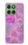 S3710 ピンクのラブハート Pink Love Heart Motorola Edge 60 バックケース、フリップケース・カバー