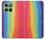 S3799 かわいい縦水彩レインボー Cute Vertical Watercolor Rainbow Motorola Edge 60 バックケース、フリップケース・カバー