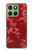 S3817 赤い花の桜のパターン Red Floral Cherry blossom Pattern Motorola Edge 60 バックケース、フリップケース・カバー
