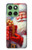 S4029 クリスマス 笑顔のサンタクロース ギフトボックス Xmas Smiling Santa Claus Gift Box Motorola Edge 60 バックケース、フリップケース・カバー