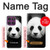 S1072 パンダ Panda Bear Motorola Edge 60 Pro バックケース、フリップケース・カバー