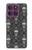 S2371 スカルヴィンテージモノクロのパターン Skull Vintage Monochrome Pattern Motorola Edge 60 Pro バックケース、フリップケース・カバー