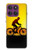 S2385 自転車 夕焼け Bicycle Bike Sunset Motorola Edge 60 Pro バックケース、フリップケース・カバー