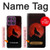 S2955 狼は赤月にハウリング Wolf Howling Red Moon Motorola Edge 60 Pro バックケース、フリップケース・カバー