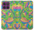 S3273 フラワーラインアートパターン Flower Line Art Pattern Motorola Edge 60 Pro バックケース、フリップケース・カバー