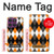 S3421 黒 オレンジ 白 アーガイルプラッド Black Orange White Argyle Plaid Motorola Edge 60 Pro バックケース、フリップケース・カバー