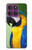 S3888 コンゴウインコの顔の鳥 Macaw Face Bird Motorola Edge 60 Pro バックケース、フリップケース・カバー