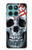 S0223 吸血鬼 スカル タトゥー Vampire Skull Tattoo Motorola Edge 60 Fusion バックケース、フリップケース・カバー
