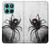 S2386 クロゴケグモ Black Widow Spider Motorola Edge 60 Fusion バックケース、フリップケース・カバー