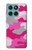 S2525 ンク迷彩 Pink Camo Camouflage Motorola Edge 60 Fusion バックケース、フリップケース・カバー