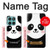 S2662 可愛いパンダ Cute Panda Cartoon Motorola Edge 60 Fusion バックケース、フリップケース・カバー