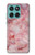 S2843 ピンクマーブル Pink Marble Texture Motorola Edge 60 Fusion バックケース、フリップケース・カバー