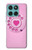 S2847 ピンクロータリー電話 Pink Retro Rotary Phone Motorola Edge 60 Fusion バックケース、フリップケース・カバー