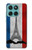 S2859 ヴィンテージフランスの旗エッフェル塔 Vintage France Flag Eiffel Tower Motorola Edge 60 Fusion バックケース、フリップケース・カバー