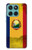 S3021 ルーマニアの旗 Romania Flag Motorola Edge 60 Fusion バックケース、フリップケース・カバー