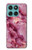 S3052 ピンクの大理石のグラフィックプリント Pink Marble Graphic Printed Motorola Edge 60 Fusion バックケース、フリップケース・カバー