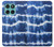 S3671 ブルータイダイ Blue Tie Dye Motorola Edge 60 Fusion バックケース、フリップケース・カバー