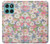 S3688 花の花のアートパターン Floral Flower Art Pattern Motorola Edge 60 Fusion バックケース、フリップケース・カバー