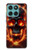 S3986 火の頭蓋骨 Fire Skull Motorola Edge 60 Fusion バックケース、フリップケース・カバー
