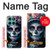 S3990 少女の頭蓋骨 スチームパンク ゴシック Girl Skull Steam Punk Gothic Motorola Edge 60 Fusion バックケース、フリップケース・カバー