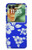S2244 ハワイのハイビスカス青柄 Hawaiian Hibiscus Blue Pattern Motorola Razr 60, Razr 2025 バックケース、フリップケース・カバー