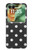 S2299 黒い水玉 Black Polka Dots Motorola Razr 70+,60+, Razr+ (2026, 2025, 2024) バックケース、フリップケース・カバー