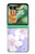 S2361 紫の花 Purple White Flowers Motorola Razr 70+,60+, Razr+ (2026, 2025, 2024) バックケース、フリップケース・カバー