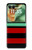 S2638 黒と赤のストライプ Black and Red Striped Motorola Razr 70+,60+, Razr+ (2026, 2025, 2024) バックケース、フリップケース・カバー