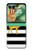 S2794 黒と白のストライプ 金の鹿 Black and White Striped Deer Gold Sparkles Motorola Razr 60, Razr 2025 バックケース、フリップケース・カバー