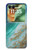 S3920 抽象的なオーシャンブルー色混合エメラルド Abstract Ocean Blue Color Mixed Emerald Motorola Razr 70+,60+, Razr+ (2026, 2025, 2024) バックケース、フリップケース・カバー