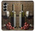 S1316 ブドウのボトルと赤ワインのグラス Grapes Bottle and Glass of Red Wine Samsung Galaxy Z Fold 7 バックケース、フリップケース・カバー