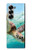 S1377 ウミガメ Ocean Sea Turtle Samsung Galaxy Z Fold 7 バックケース、フリップケース・カバー