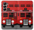 S2058 英国のダブルデッカーバスミニマリスト England British Double Decker Bus Minimalist Samsung Galaxy Z Fold 7 バックケース、フリップケース・カバー