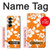 S2245 ハワイのハイビスカスオレンジ柄 Hawaiian Hibiscus Orange Pattern Samsung Galaxy Z Fold 7 バックケース、フリップケース・カバー