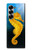 S2444 タツノオトシゴ 深い青色の海 Seahorse Underwater World Samsung Galaxy Z Fold 7 バックケース、フリップケース・カバー