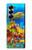 S2568 海と魚とサンゴ Sea Seabed Fish Corals Underwater Ocean Samsung Galaxy Z Fold 7 バックケース、フリップケース・カバー