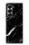 S2895 ブラックマーブルグラフィックプリント Black Marble Graphic Printed Samsung Galaxy Z Fold 7 バックケース、フリップケース・カバー