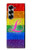 S2900 レインボーLGBTレズビアンプライド旗 Rainbow LGBT Lesbian Pride Flag Samsung Galaxy Z Fold 7 バックケース、フリップケース・カバー
