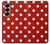 S2951 赤の水玉 Red Polka Dots Samsung Galaxy Z Fold 7 バックケース、フリップケース・カバー