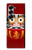 S3023 ダルマ Japan Good Luck Daruma Doll Samsung Galaxy Z Fold 7 バックケース、フリップケース・カバー