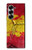 S3315 スペインの旗ビンテージフットボールのグラフィック Spain Flag Vintage Football Graphic Samsung Galaxy Z Fold 7 バックケース、フリップケース・カバー