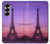S3447 エッフェルパリの夕日 Eiffel Paris Sunset Samsung Galaxy Z Fold 7 バックケース、フリップケース・カバー