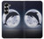 S3510 ドルフィン Dolphin Moon Night Samsung Galaxy Z Fold 7 バックケース、フリップケース・カバー