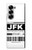 S3664 航空会社の旅行手荷物ラベル Airline Travel Luggage Label Samsung Galaxy Z Fold 7 バックケース、フリップケース・カバー
