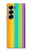S3678 カラフルなレインボーバーティカル Colorful Rainbow Vertical Samsung Galaxy Z Fold 7 バックケース、フリップケース・カバー
