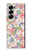 S3688 花の花のアートパターン Floral Flower Art Pattern Samsung Galaxy Z Fold 7 バックケース、フリップケース・カバー